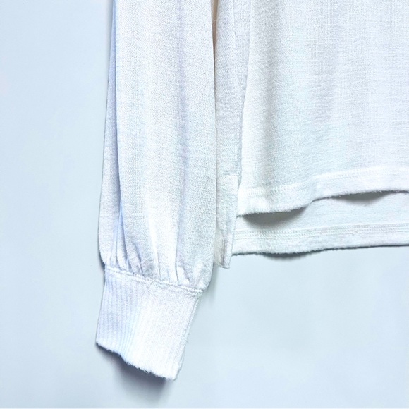 Abercrombie & Fitch Soft A&F Cozy Sweater Long Sleeve Crew Neck White Size Small - Picture 5 of 8